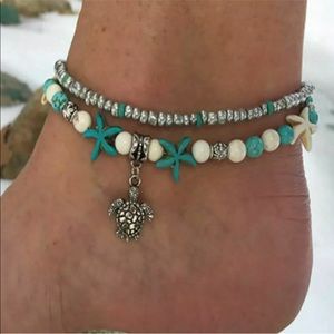 BOHO SILVERTONE WOMAN/GIRL BEACH ANKLET